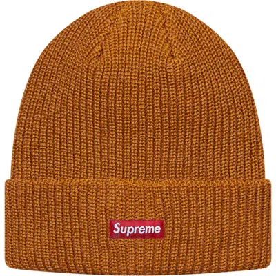 Pre-owned Supreme Heather Loose Gauge Beanie In Heather Gold