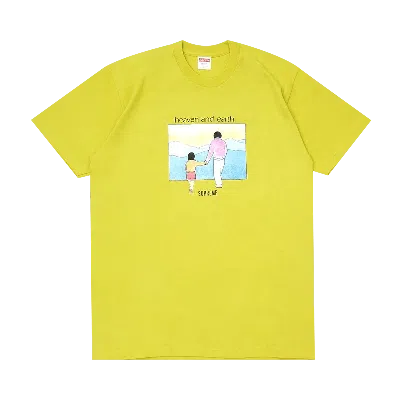 Pre-owned Supreme Heaven And Earth Tee 'sulfur' In Yellow