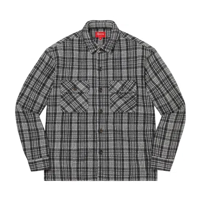 Pre-owned Supreme Heavy Flannel Shirt 'black' | Men's Size Xl