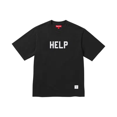 Pre-owned Supreme Help Short-sleeve Top 'black' | Men's Size L