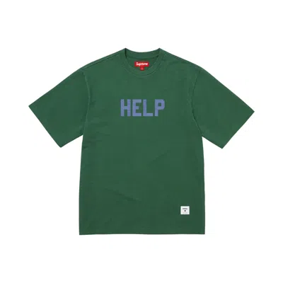 Pre-owned Supreme Help Short-sleeve Top 'dark Green' | Men's Size Xl