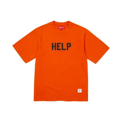 Pre-owned Supreme Help Short-sleeve Top 'orange' | Men's Size L