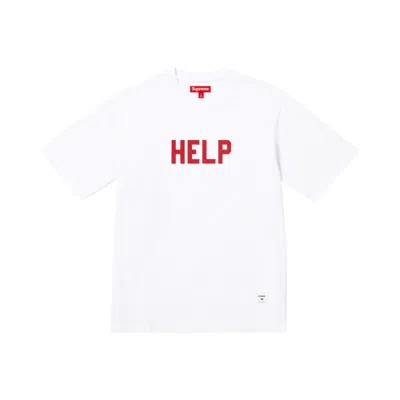 Pre-owned Supreme Help Short-sleeve Top 'white' | Men's Size Xxl