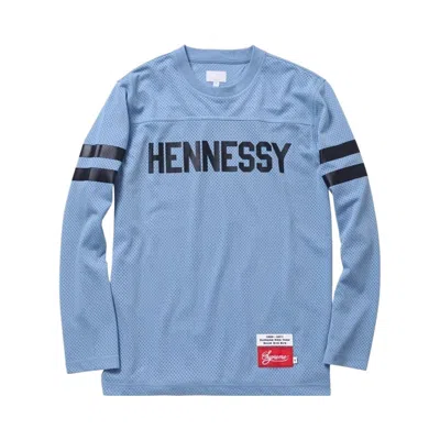 Pre-owned Supreme Hennessy Football Jersey 'blue' | Men's Size M