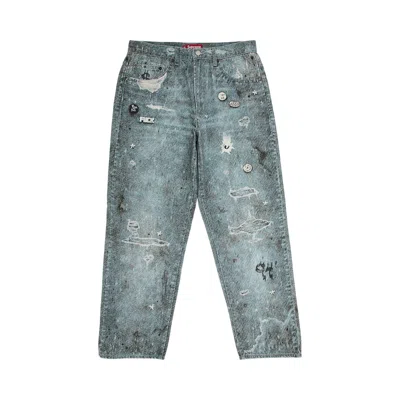 Pre-owned Supreme Hjr Trompe L'oeil Loose Fit Jean 'blue'