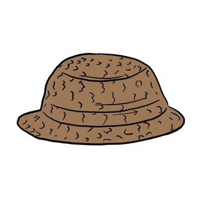 Pre-owned Supreme Hole Punch Denim Crusher Hat In Brown