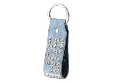 Pre-owned Supreme Hollywood Trading Company Studded Keychain In Denim