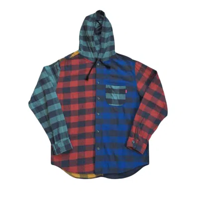 Pre-owned Supreme Hooded Buffalo Plaid Flannel 'multi' | Multi-color | Men's Size L