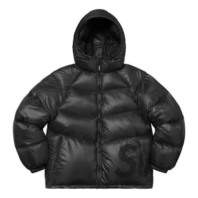 Supreme Hooded Down Jacket 'black'