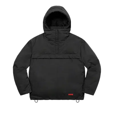Pre-owned Supreme Hooded Down Pullover 'black'