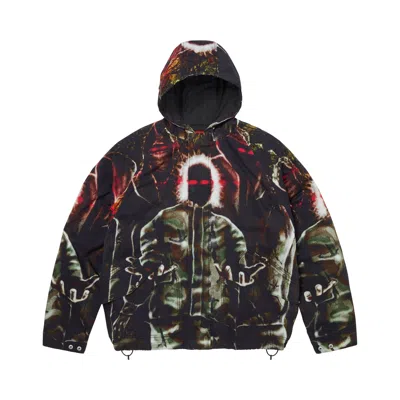 Pre-owned Supreme Hooded Raglan Jacket 'multicolor' | Multi-color | Men's Size M