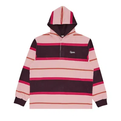 Pre-owned Supreme Hooded Rugby 'dark Purple'