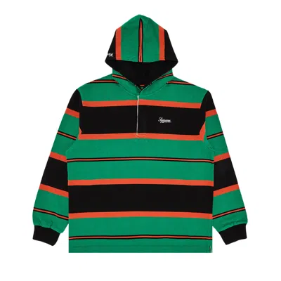 Pre-owned Supreme Hooded Rugby 'green'