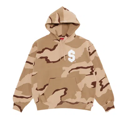 Pre-owned Supreme $ Hooded Sweatshirt 'desert Camo' In Tan