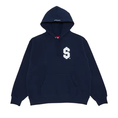 Pre-owned Supreme $ Hooded Sweatshirt 'navy' | Blue | Men's Size Xl