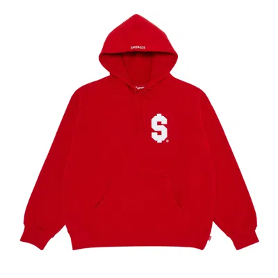 Pre-owned Supreme $ Hooded Sweatshirt 'red'
