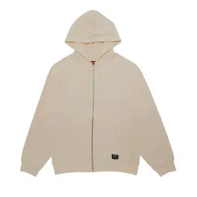 Pre-owned Supreme Hooded Zip Up Thermal 'natural' In Cream