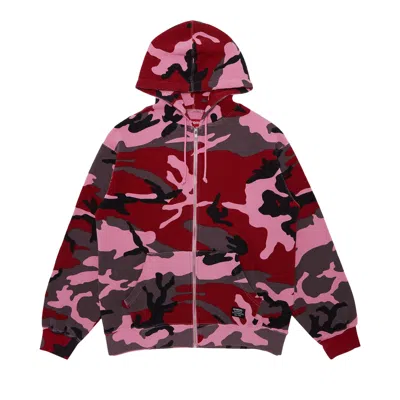 Pre-owned Supreme Hooded Zip Up Thermal 'pink Camo'