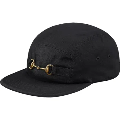 Pre-owned Supreme Horsebit Camp Cap In Black