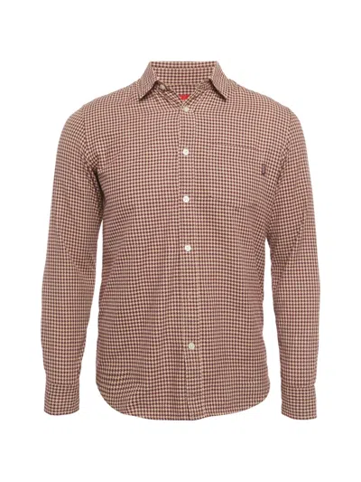 Pre-owned Supreme Houndstooth-pattern Shirt In Red