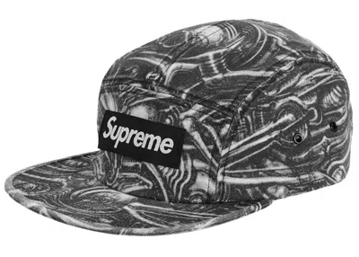 Pre-owned Supreme H.r. Giger Camp Cap In Black