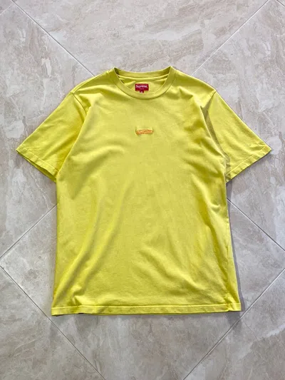 Pre-owned Supreme Hype Streetwear Y2k Style Central Logo T-shirt In Yellow