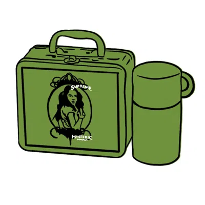 Pre-owned Supreme Hysteric Glamour Lunchbox Set In Lime