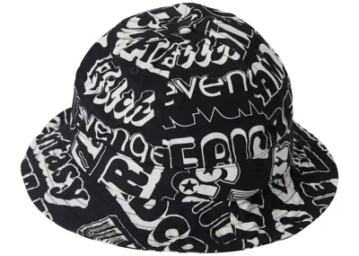 Pre-owned Supreme Hysteric Glamour Text Bell Hat In Black