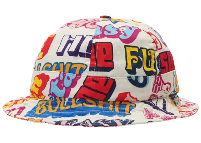 Pre-owned Supreme Hysteric Glamour Text Bell Hat In White