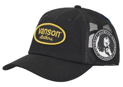 Pre-owned Supreme Hysteric Glamour Vanson Leather Mesh Back 6panel In Black