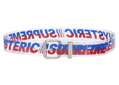 Pre-owned Supreme Hysteric Glamour Vinyl Belt In Clear