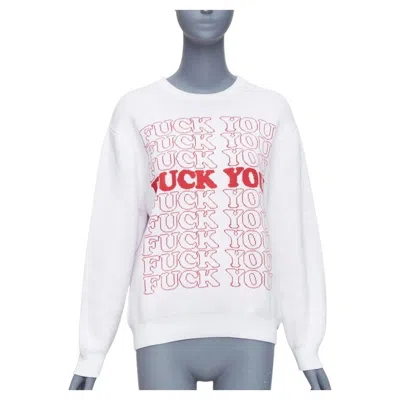 Pre-owned Supreme Hysteric Glamour White Red F You Slogan Pullover Sweater S