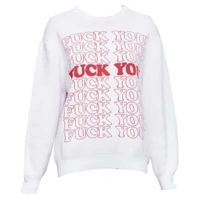 Pre-owned Supreme Hysteric Glamour White Red F You Slogan Pullover Sweater S