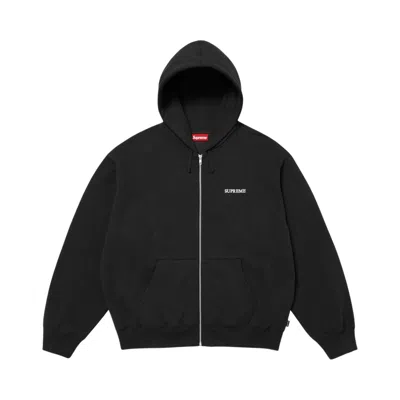 Pre-owned Supreme Idgaf Zip Up Hooded Sweatshirt 'black' | Men's Size Xl