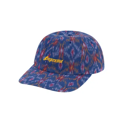 Pre-owned Supreme Ikat 6-panel 'blue'