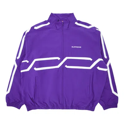 Pre-owned Supreme Inset Link Track Jacket 'purple'