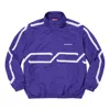 Supreme Inset Link Track Jacket 'purple White' In Blue
