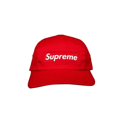 Pre-owned Supreme Inset Logo Camp Cap 'red' | Men's Size Onesize