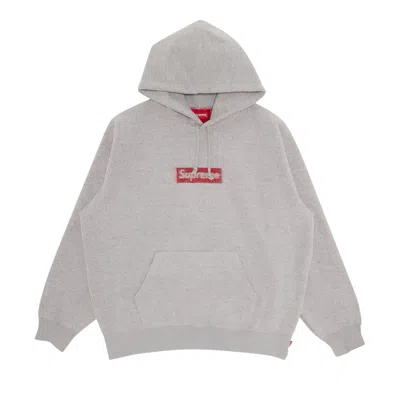 Pre-owned Supreme Inside Out Box Logo Hooded Sweatshirt 'heather Grey'