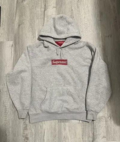 Pre-owned Supreme Inside Out Box Logo Hoodie - Grey - Medium - Fw23