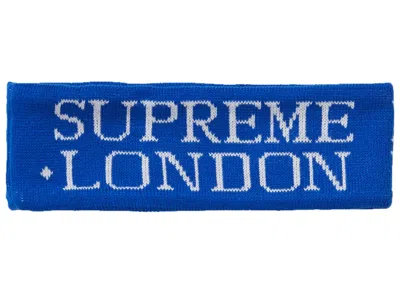 Pre-owned Supreme International Headband In Royal