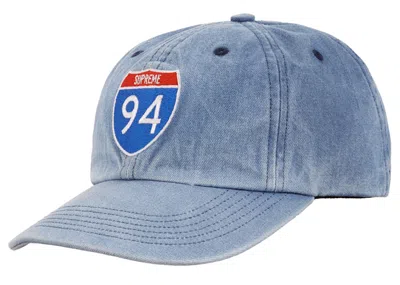 Pre-owned Supreme Interstate 6panel In Light Denim