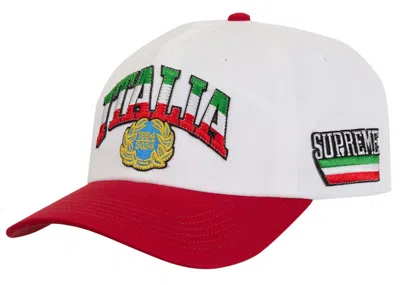 Pre-owned Supreme Italia 6 Panel In White
