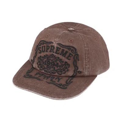 Pre-owned Supreme Italy 6-panel 'brown' | Men's Size Onesize