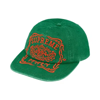 Pre-owned Supreme Italy 6-panel 'green' | Men's Size Onesize