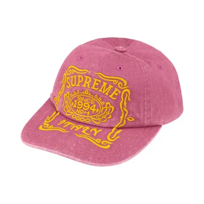 Pre-owned Supreme Italy 6-panel 'rose' | Pink | Men's Size Onesize