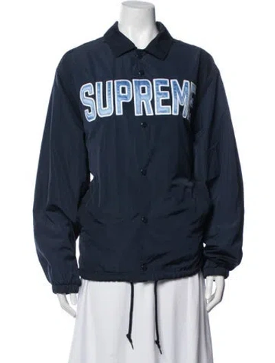 Pre-owned Supreme Jacket In Blue
