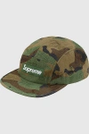 Supreme Jacquard Logos Denim Camp Cap, Men's At Urban Outfitters In Green
