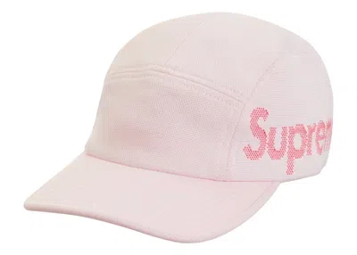 Pre-owned Supreme Jacquard Pique Camp Cap In White