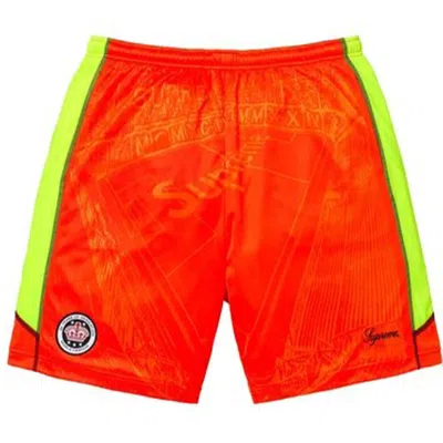 Supreme Jacquard Soccer Shorts 'orange Yellow'